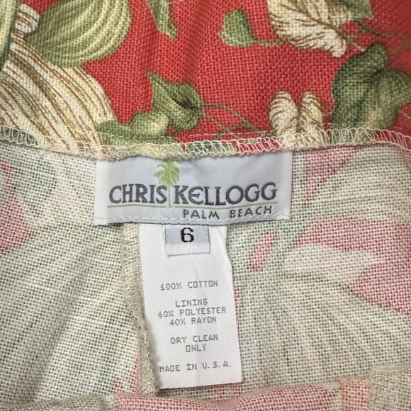 Chris Kellogg Tropical Red Monkey Print Men's Shorts size 6 - Picture 2 of 8